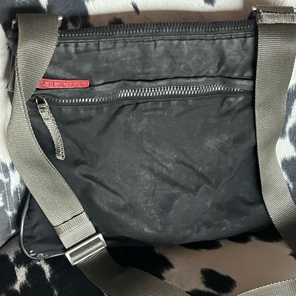 #117 PRADA Black Fabric Crossbody Bag - Picture 2 of 15
